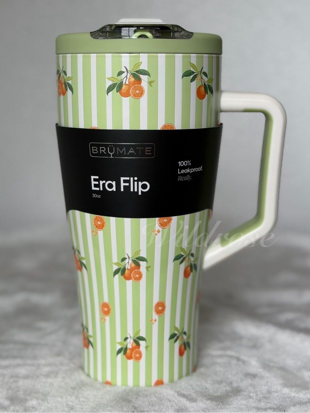 Brumate citrus oranges green striped era flip 30oz TUMBLER NEW